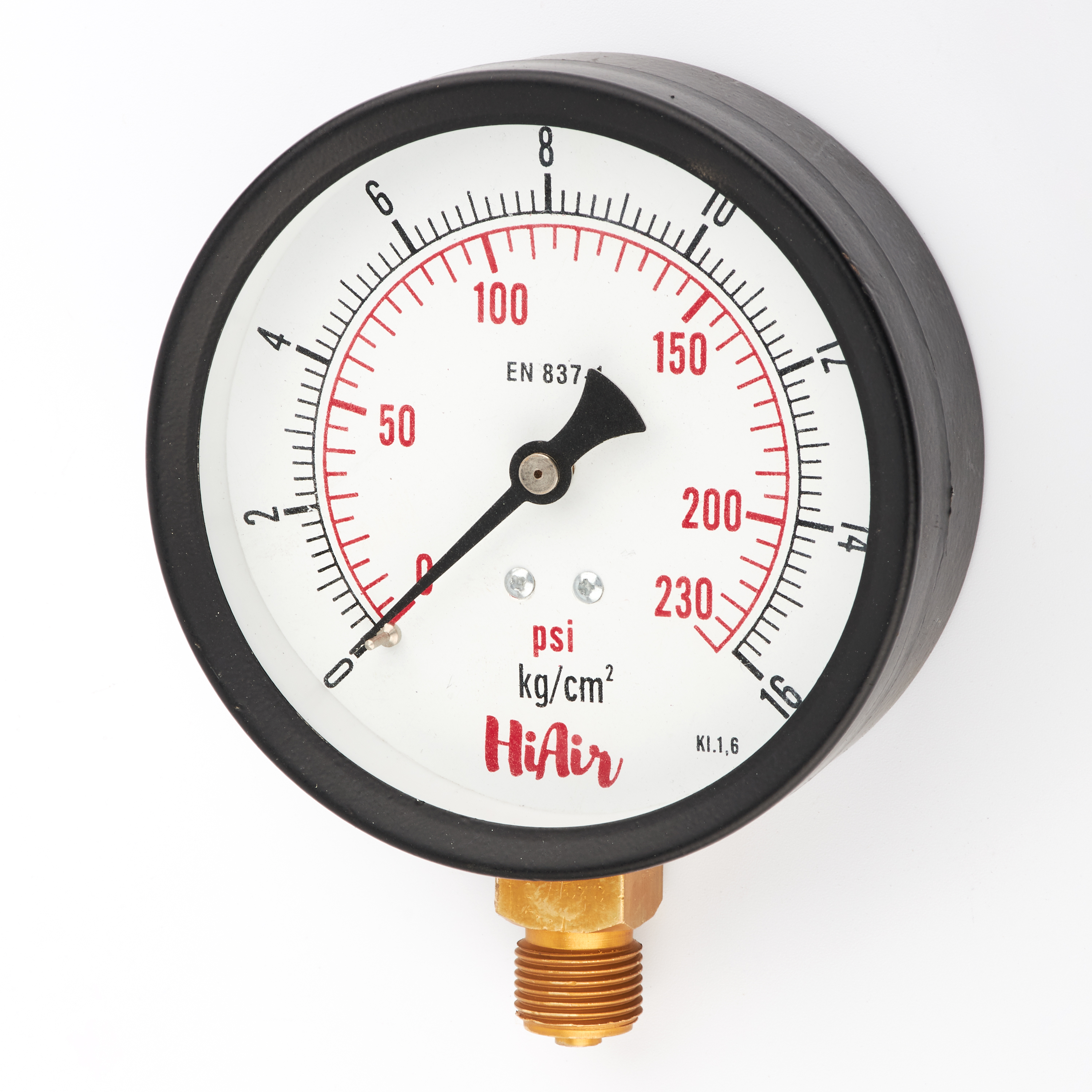 HIU4DCBE230 = 0-230psi (0-16kg), 100mm (4”)
