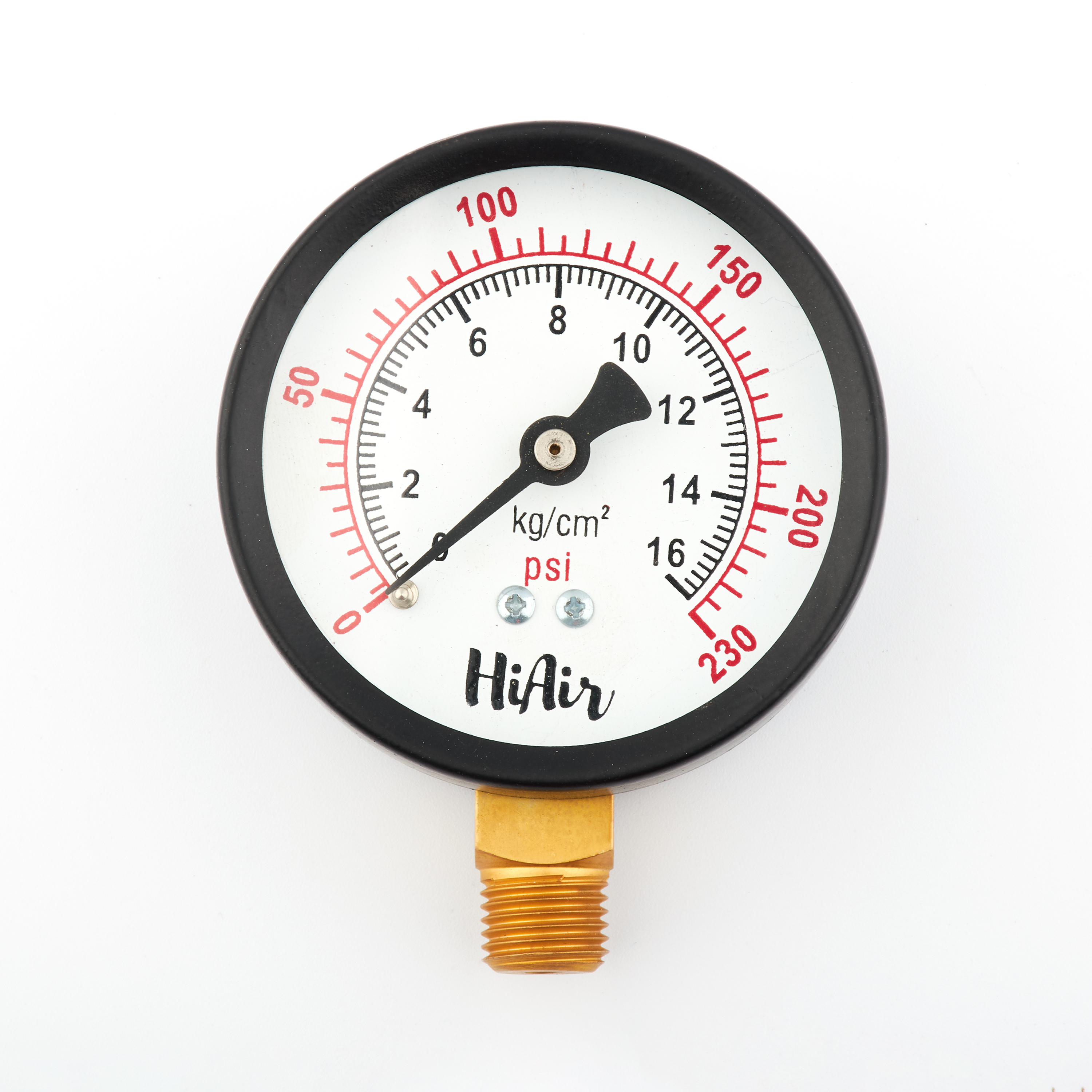 HIU25DCBE230 = 0-230psi (0-16kg), 63mm (2.5”)
